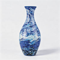 （waves）3D Vase Puzzle with Water-Holding Insert – Buildable Flower Vase