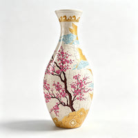 （Plum Blossom)3D Vase Puzzle with Water-Holding Insert – Buildable Flower Vase